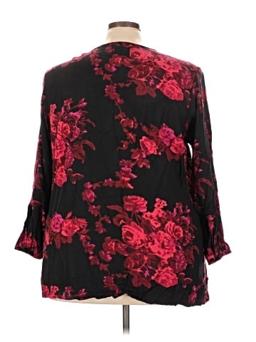 Ulla Popken Long Sleeve Blouse (view 2)