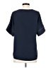 Ann Taylor 100% Polyester Blue Short Sleeve Blouse Size S (petite) - photo 2