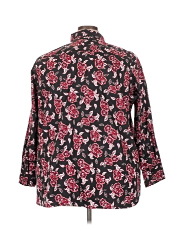 Lands' End 3/4 Sleeve Button-Down Shirt (view 2)