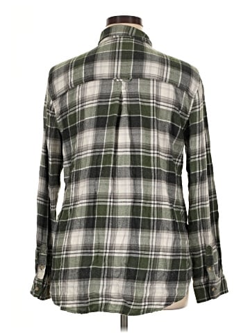 American Eagle Outfitters Long Sleeve Button-Down Shirt (view 2)