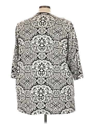 Ulla Popken 3/4 Sleeve Blouse (view 2)