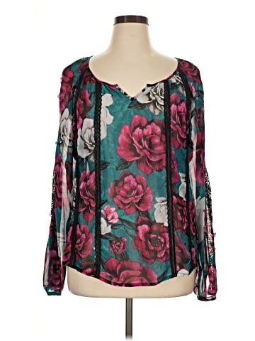 White House Black Market Long Sleeve Blouse (view 1)