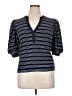 Express Blue 3/4 Sleeve Blouse Size XL - photo 1