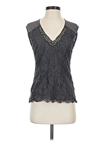 Velvet Sleeveless Blouse (view 1)