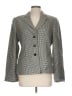 Armani Collezioni 100% Polyester Houndstooth Gray Blazer Size 12 - photo 1