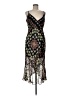 Guess 100% Polyester Paisley Black Cocktail Dress Size M - photo 1