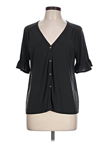 Green Envelope Short Sleeve Blouse (view 1)