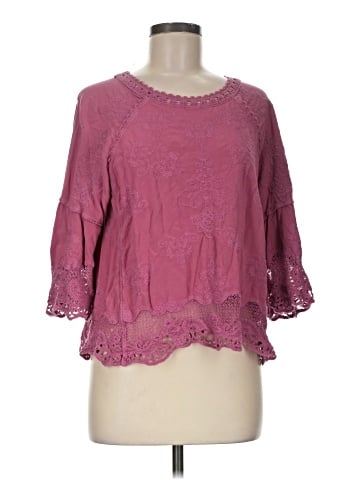 Democracy 3/4 Sleeve Blouse (view 1)