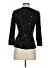 Connected Apparel Black 3/4 Sleeve Top Size S - photo 2