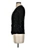 Connected Apparel Black 3/4 Sleeve Top Size S - photo 5