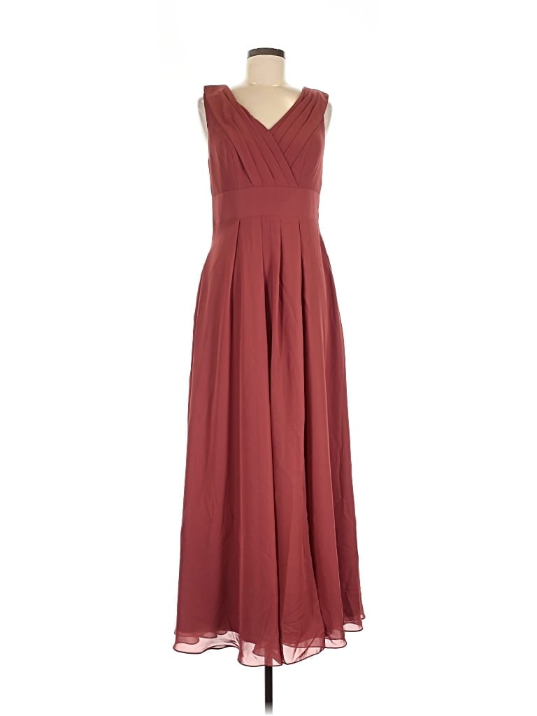 Pre-owned Jj's House Cocktail Dress In Burgundy