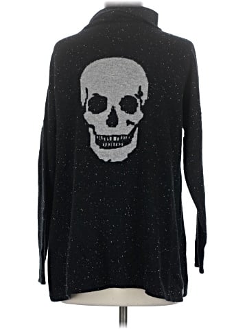 Skull Cashmere Turtleneck Sweater (view 2)