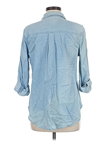 a.n.a. A New Approach 3/4 Sleeve Button-Down Shirt (view 2)