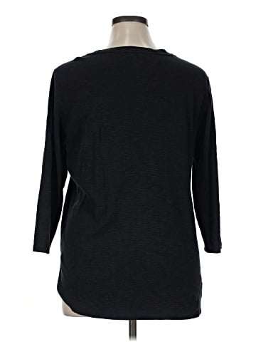 KIRKLAND Signature 3/4 Sleeve T-Shirt (view 2)