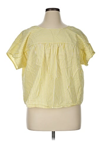 ELOQUII Short Sleeve Blouse (view 1)