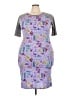 Lularoe Graphic Gray Casual Dress Size 3X - photo 1
