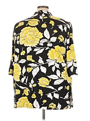 Ulla Popken 3/4 Sleeve Blouse (view 2)