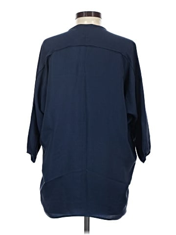 Vince. 3/4 Sleeve Silk Top (view 2)