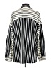 Umgee Stripes Silver Long Sleeve Blouse Size S - photo 2