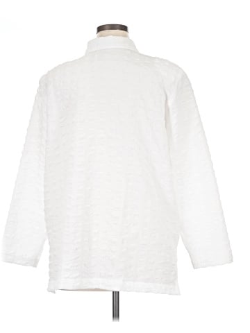 Vikki Vi 3/4 Sleeve Button-Down Shirt (view 2)