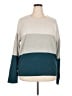 Nine Britton Color Block Teal Pullover Sweater Size XXL - photo 1