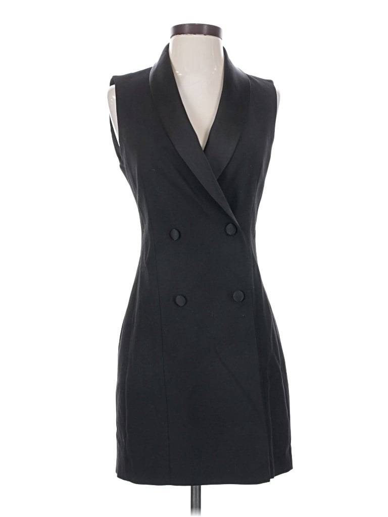 Pre-owned Zara Basic Tuxedo Vest In Black