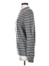 Express 100% Lambswool Stripes Gray Wool Pullover Sweater Size S - photo 5