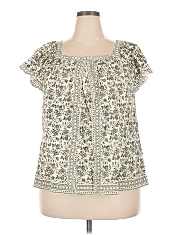 Max Studio Short Sleeve Blouse (view 1)