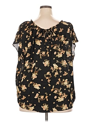 LC Lauren Conrad 3/4 Sleeve Blouse (view 2)