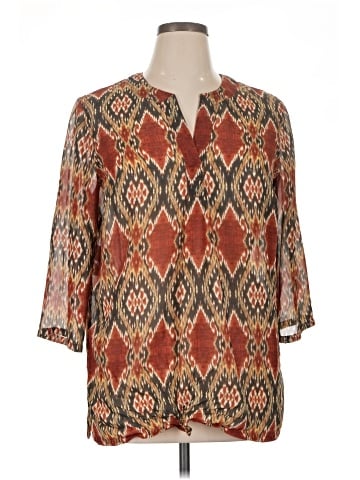 Jones Wear 3/4 Sleeve Blouse (view 1)