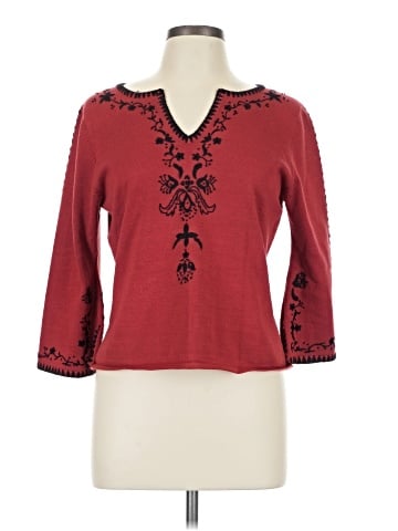 Colour Works Pullover Sweater (view 1)