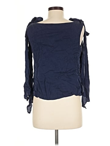 Milly 3/4 Sleeve Silk Top (view 2)