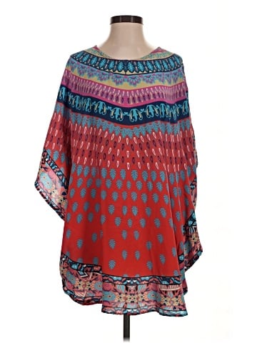Tolani Short Sleeve Silk Top (view 1)