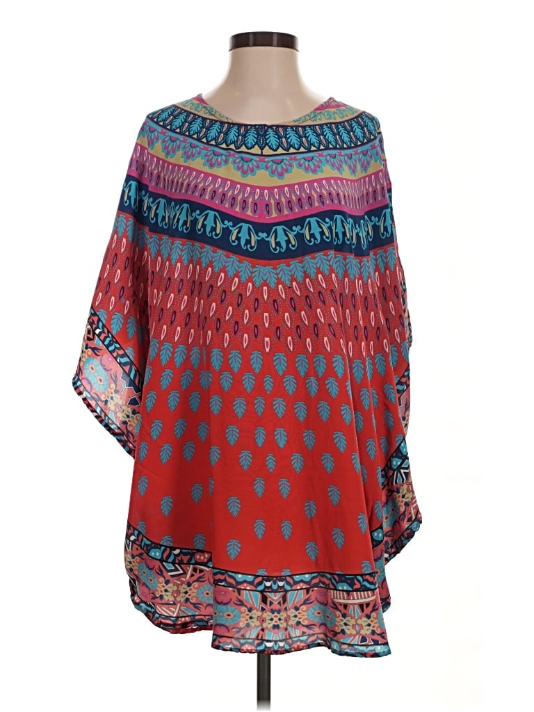 Pre-owned Tolani Kimono In Red