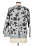 Gap 100% Cotton Floral Gray Pullover Sweater Size L - photo 2