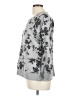 Gap 100% Cotton Floral Gray Pullover Sweater Size L - photo 5