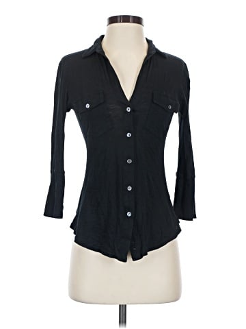 James Perse 3/4 Sleeve Button-Down Shirt (view 1)