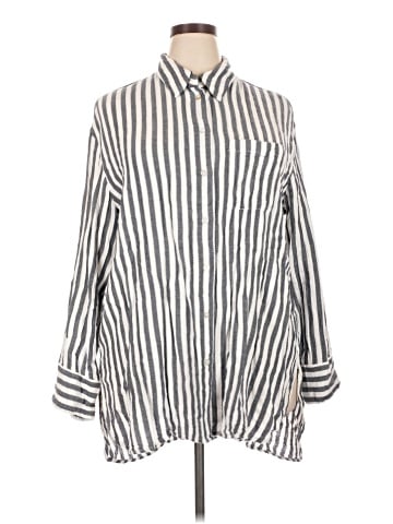 Lane Bryant Long Sleeve Button-Down Shirt (view 1)