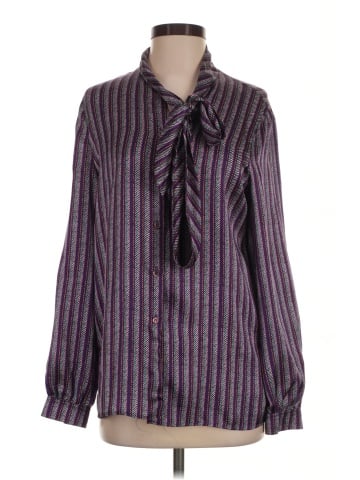 Escada Long Sleeve Silk Top (view 1)