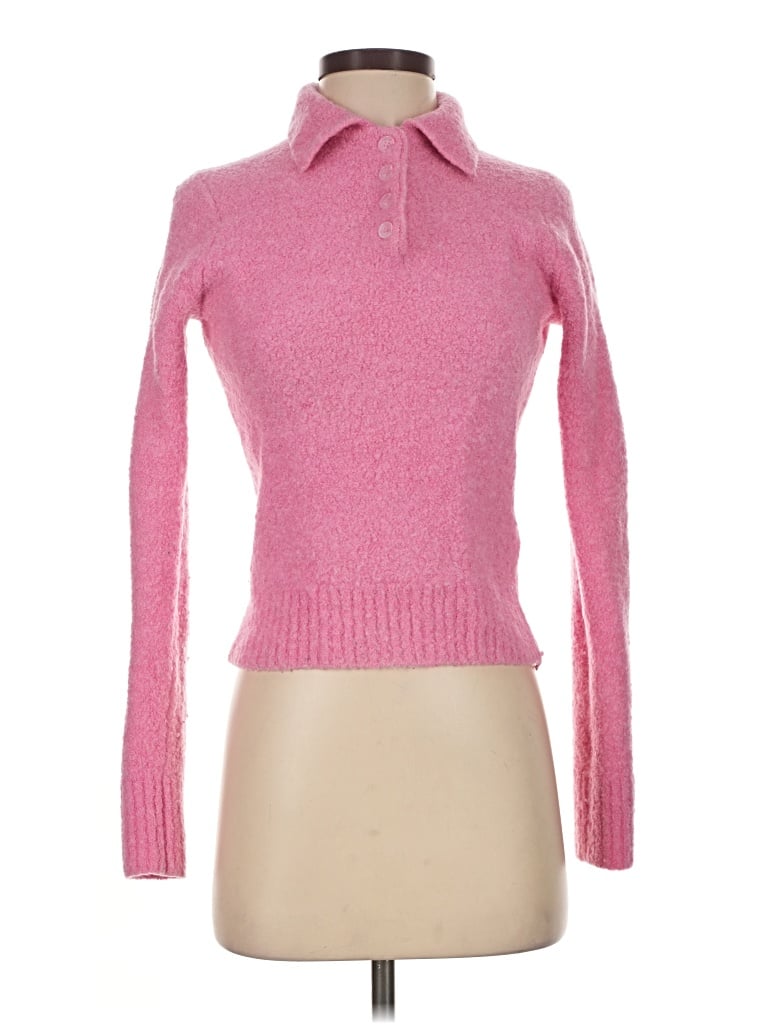Pre-owned Samsoe & Samsoe Turtleneck Sweater In Pink