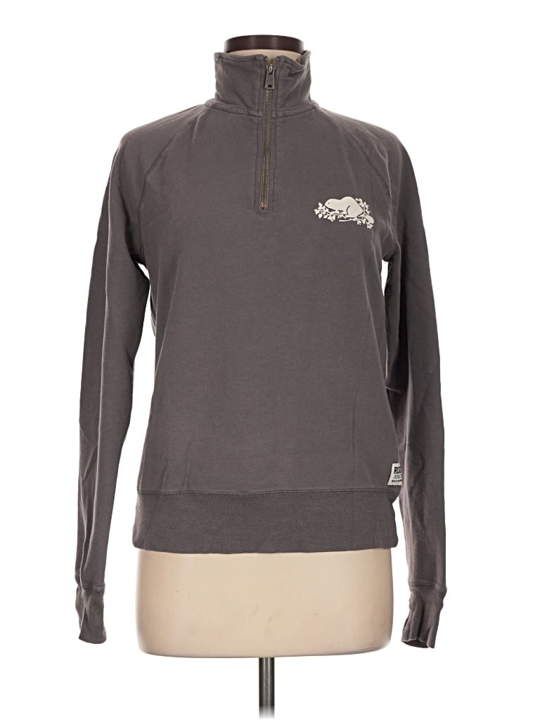 Pre-owned Roots Long Sleeve Turtleneck In Gray