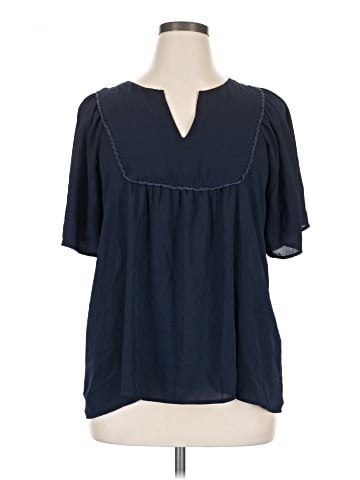 Ann Taylor LOFT Outlet Short Sleeve Blouse (view 1)