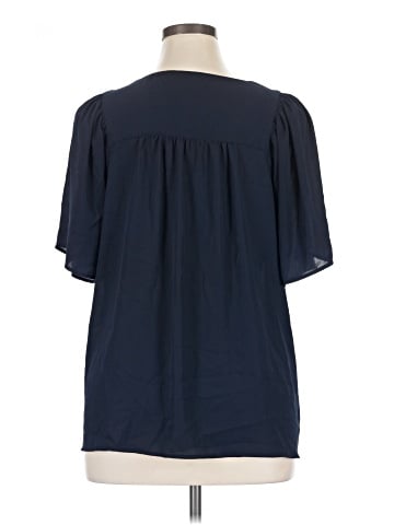 Ann Taylor LOFT Outlet Short Sleeve Blouse (view 2)