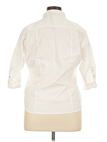 Zara Basic 3/4 Sleeve Button-Down Shirt (view 2)