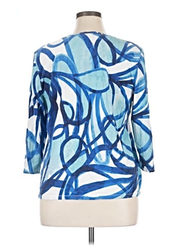 Weekends by Chico's 3/4 Sleeve Blouse (view 2)
