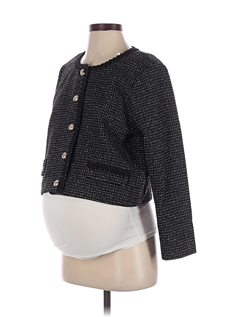 Seraphine 3/4 Sleeve Top Black Square Neckline Tops