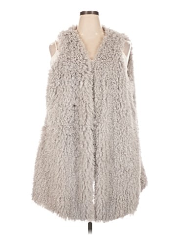 Melissa McCarthy Seven7 Faux Fur Vest (view 1)