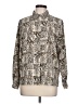 Alfred Dunner 100% Polyester Animal Print Tan Long Sleeve Blouse Size 12 Petite - photo 1