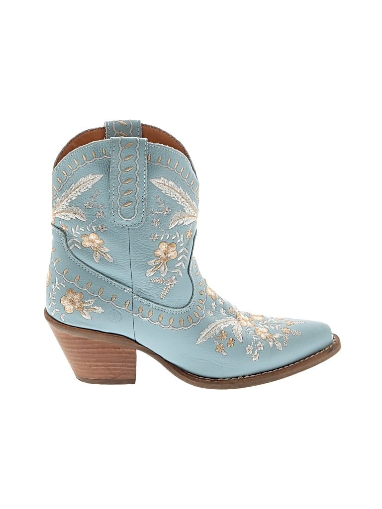 Pre-owned Dingo Ankle Boots In Teal