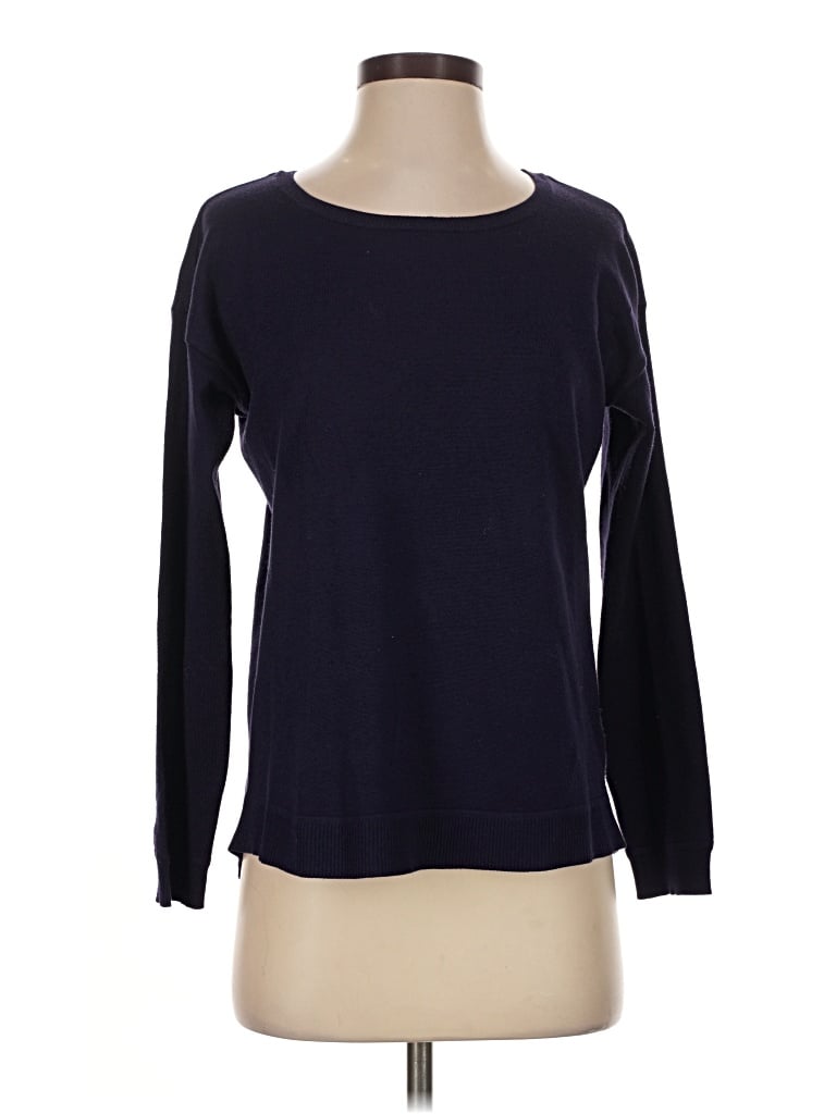 Pre-owned Spense Long Sleeve Top Blue Boatneck Tops